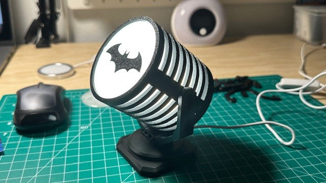 3D Printed Bat Signal with Projection – bnicefashiontech